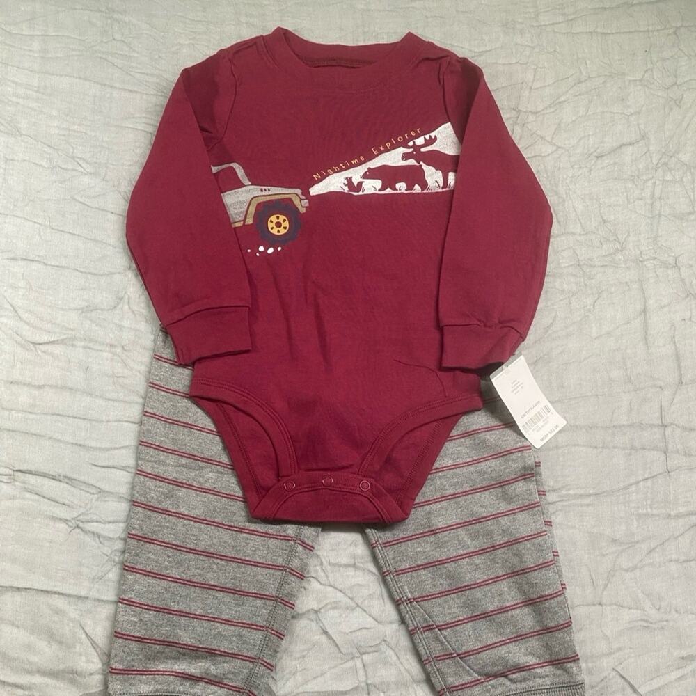 Carter's Toddler Boys 2 pc Onesie and Pants Set Size 24 Months  NWT
